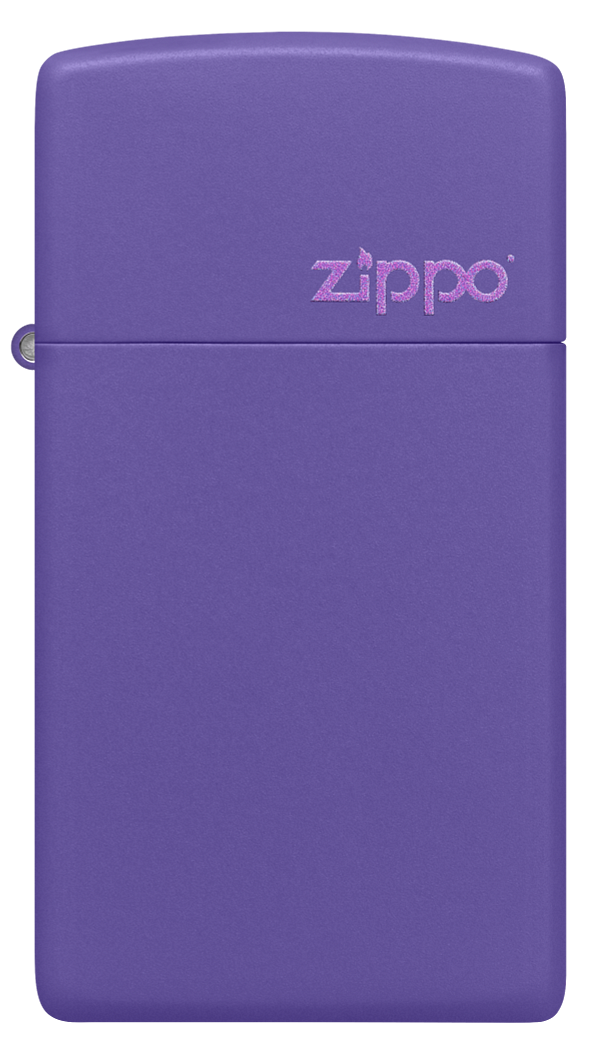1637ZL 窄版紫色啞漆防風打火機