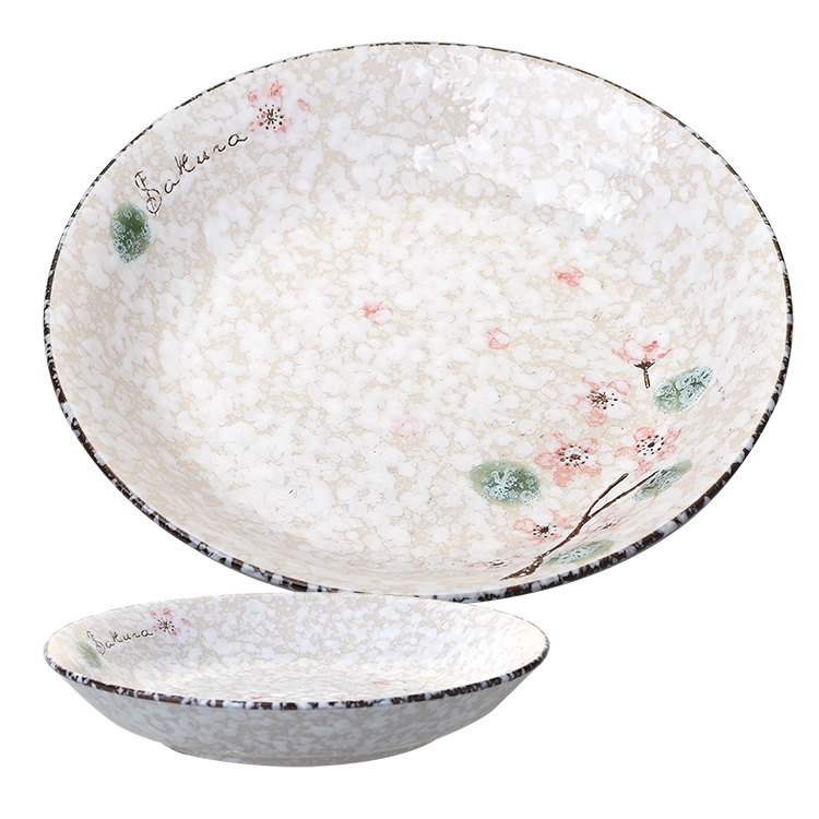 雪花8吋飯盤-特價品