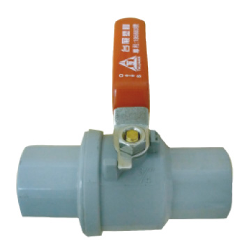 5300-1M PVC球塞凡而1/2吋(白鐵柄)