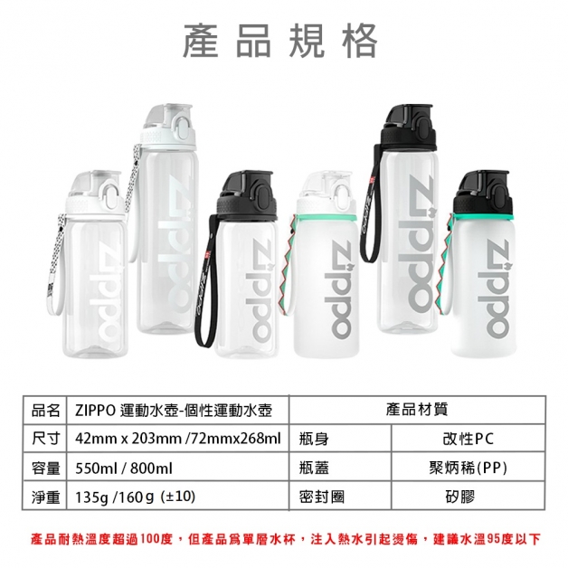 ZWB-KD-500500 個性運動水壺(砂感白550ML)