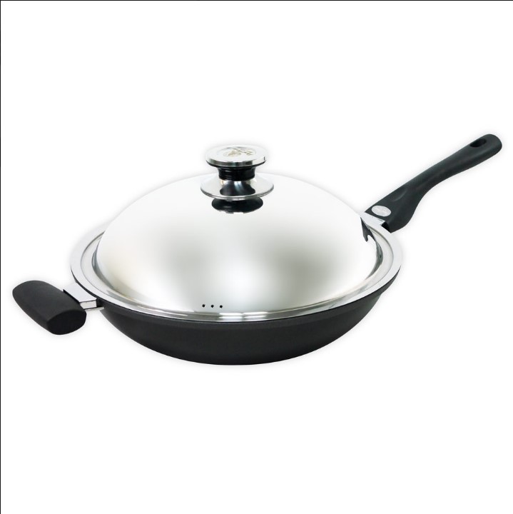 JAA012039寶馬牌瓷釉單把炒鍋39cm單手