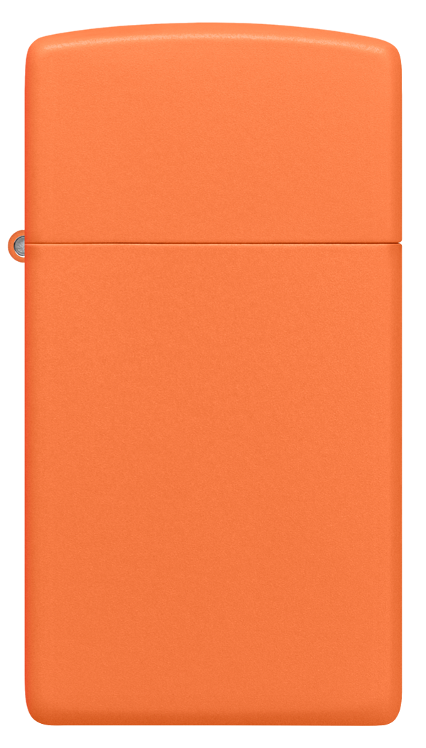 1631 窄版橙色啞漆(素面)防風打火機