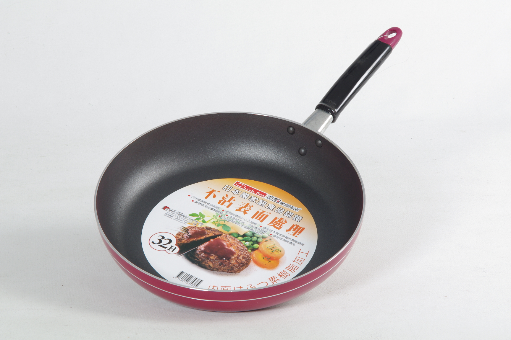 潔豹樹脂不沾平底鍋32H-特價品