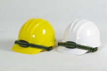 工程帽 (白色黃色 附鬆緊帶)