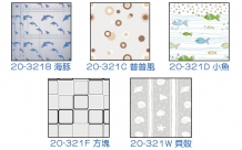 S20-321W浴簾180cm x 180cm x 0.1mm貝殼(白)