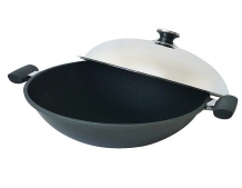 JAA008045寶馬牌超硬瓷釉炒鍋45cm雙耳