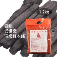 青山紅木木炭1.2公斤(1大件20包)