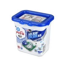 P&G 碳酸雙色4D洗衣膠球(藍-淨白抗菌)盒裝
