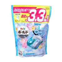 P&G 4D碳酸雙色洗衣膠球(水藍-百葉花香)袋裝39顆