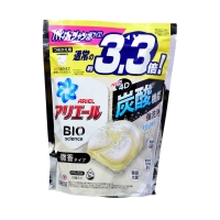 P&G 4D碳酸雙色洗衣膠球(白-植物微香)袋裝39顆