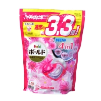 P&G 4D碳酸雙色洗衣膠球(粉-療癒花香)袋裝39顆