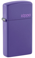 1637ZL 窄版紫色啞漆防風打火機