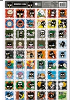0277三麗鷗郵票格子貼紙酷企鵝